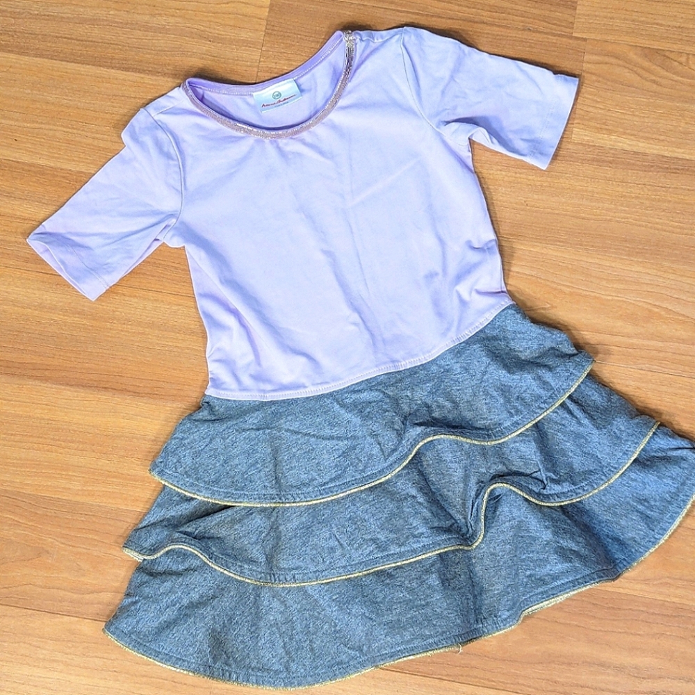 💜 Hanna Andersson ruffle dress, 100